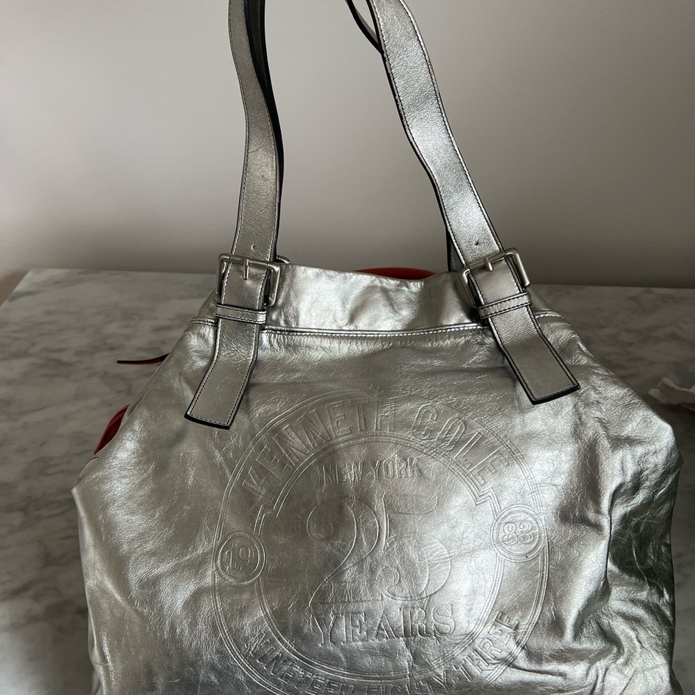 Kenneth Cole 25th Anniversary 1983 Edition SilverTote - Picture 2 of 14